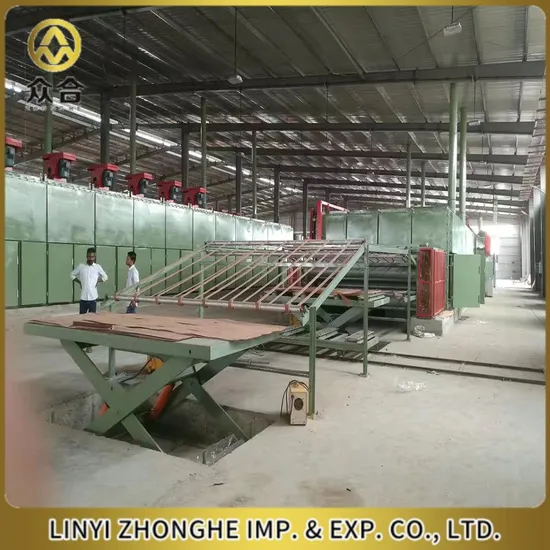 2 Decks Veneer Drying Machine for Plywood Making