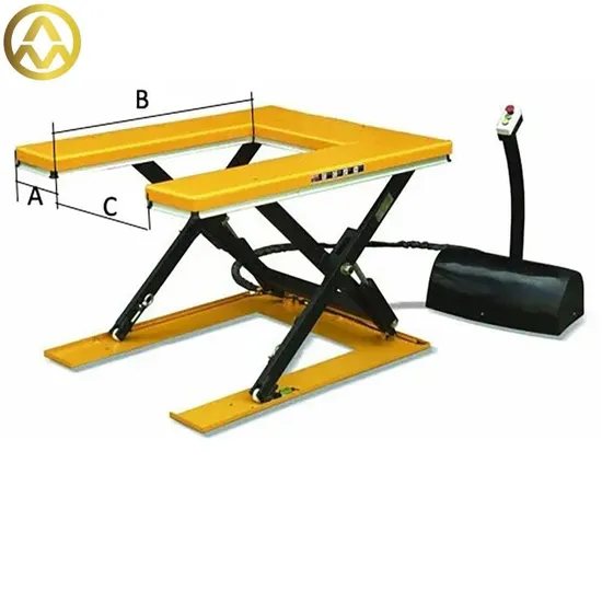 3m High Quality Warehouse Cargo Hydraulic Fixed Scissor Lift Table for Production Line