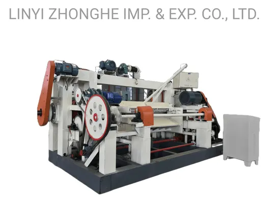 4*8 Spindle Veneer Plywood Production Line Peeling Machine