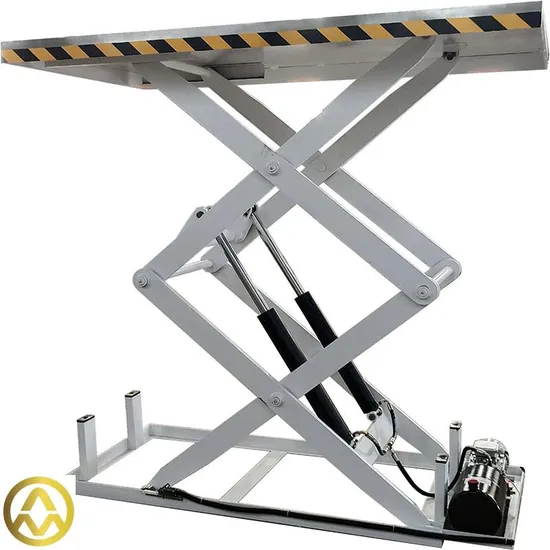 500kg Mobile Hydraulic Scissor Lift Table Lifting Trolley Electric Lift Cart Bike Trolly