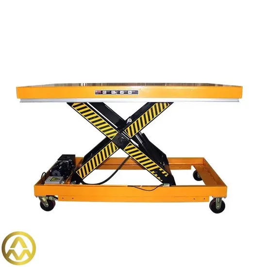 500kg Mobile Hydraulic Scissor Lift Table Lifting Trolley Electric Lift Cart Bike Trolly