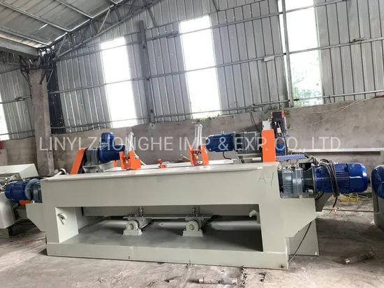 8 Feet Spindle Less Wood Veneer Peeling Machine with Guillotine