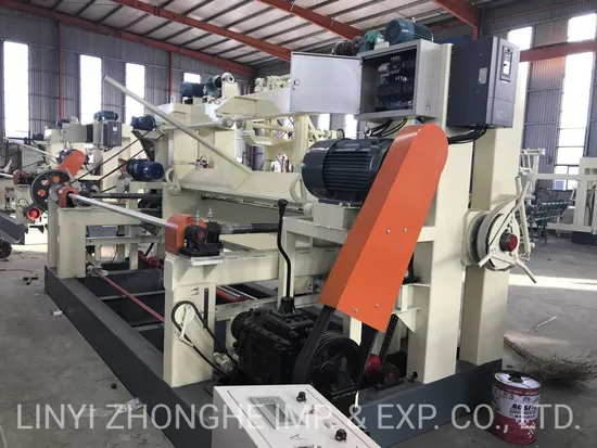 Automatic Spindle Wood Log Veneer Peeling Machine