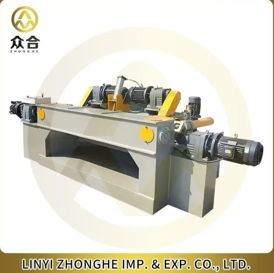 Linyi High Speed 4 Feet Spindle Less Veneer Peeling Cutting Machine