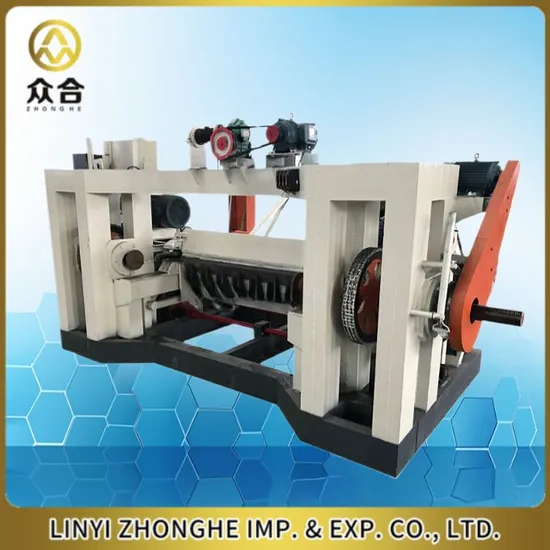 Spindle Wood Veneer Peeling Machine with Clipper