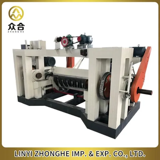 Spindleless Log Debarker Rotary Making Plywood Core Wood Veneer Peeling Lathe Machine