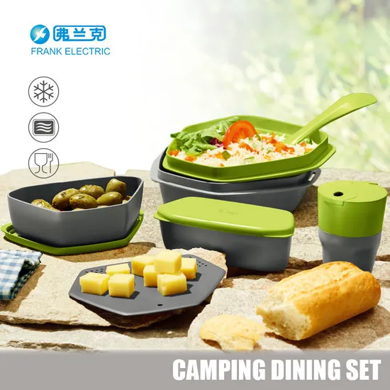 6 in 1 Outdoor Using Camping Tableware Sets