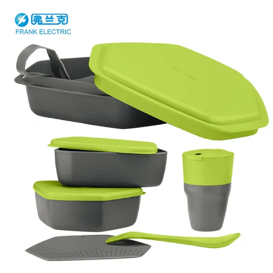 6 in 1 PP Material Camping Use Tableware Sets for Convient