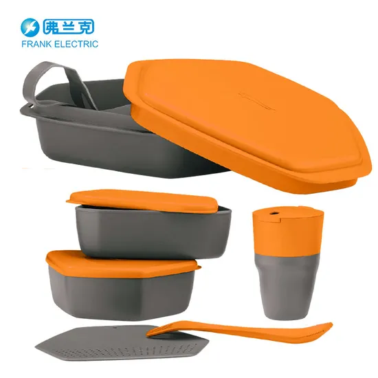 6 in 1 PP Material Camping Use Tableware Sets for Convient