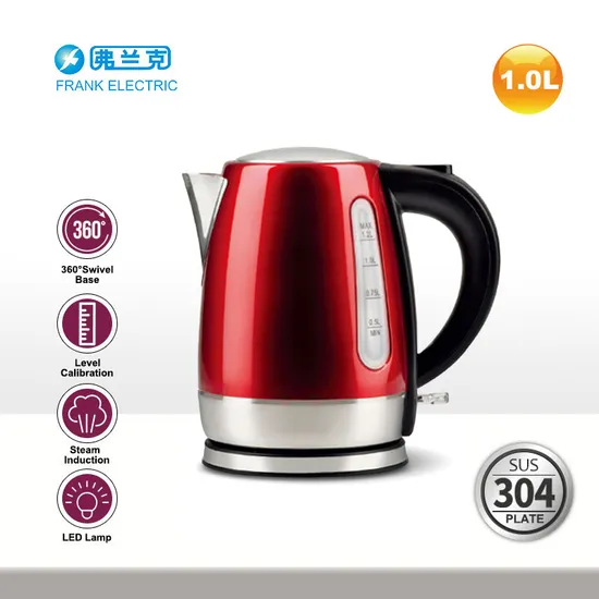 1.0L 304s/S Food Grade Fast Boiling Electric Tea Kettle