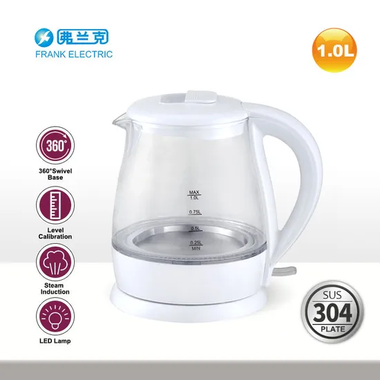 1.0L BPA Free Cheap Electric Glass Kettle for Home