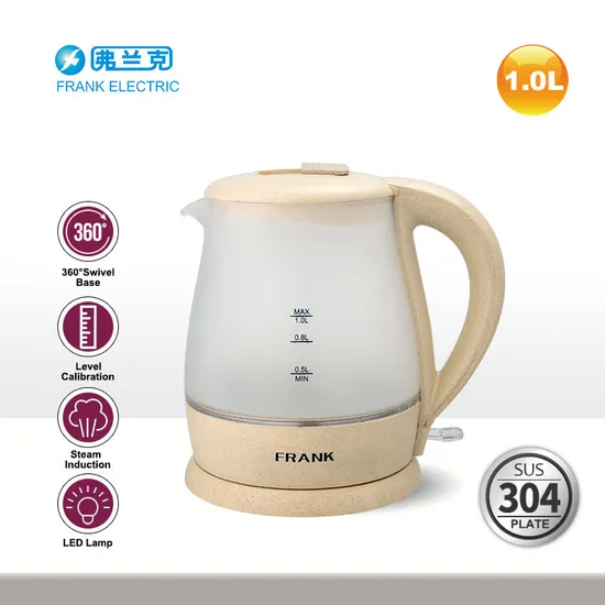 1.0L BPA Free Cheap Electric Glass Kettle for Home