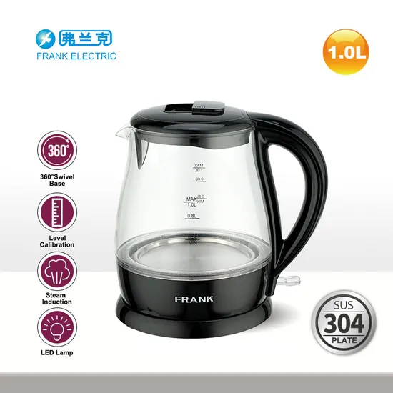 1.0L BPA Free Cheap Electric Glass Kettle for Home