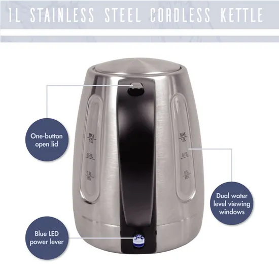 1.0L Small Capacity 304s/S Material Electric Kettle