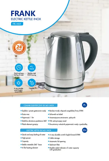 1.0L Small Capacity 304s/S Material Electric Kettle