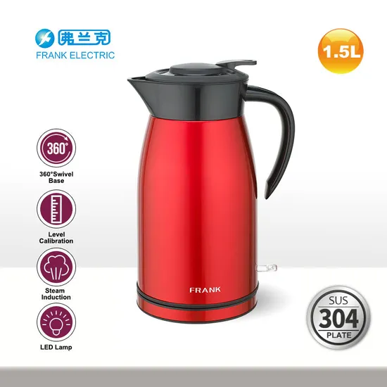 1.5L Double Wall Keep Warm Kettle with LED Light