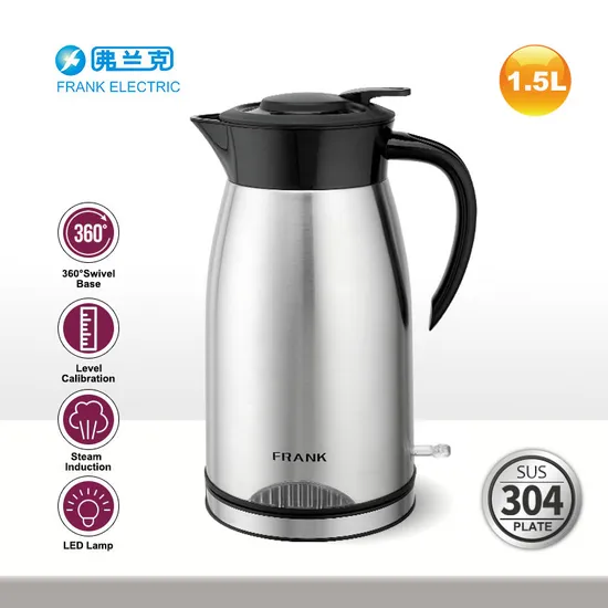 1.5L Double Wall Keep Warm Kettle with LED Light