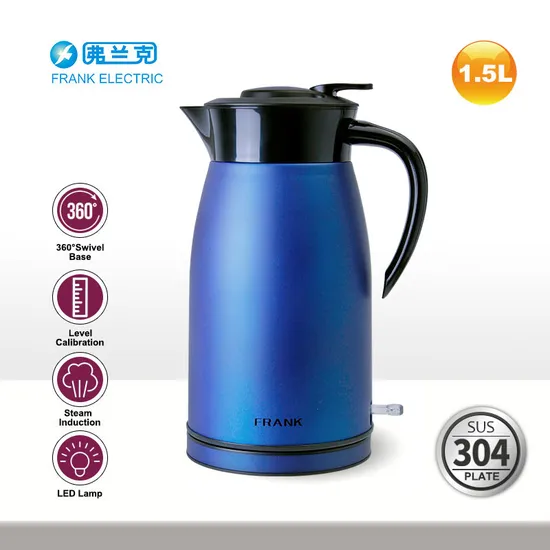 1.5L Double Wall Keep Warm Kettle with LED Light