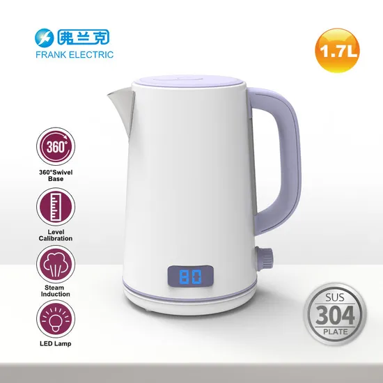 1.7L 2200W Digital Smart Electric Kettle with Real-Time Display