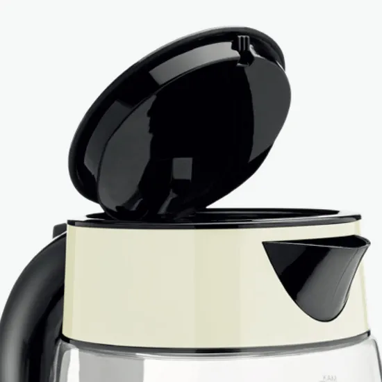 1.7L 2200W Glass Kettle with Color Spray