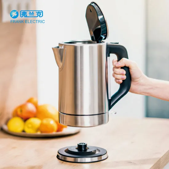 1.7L 2200W OEM Brush 304 Stainless Steel Water Boiling Cordless Electric Kettle