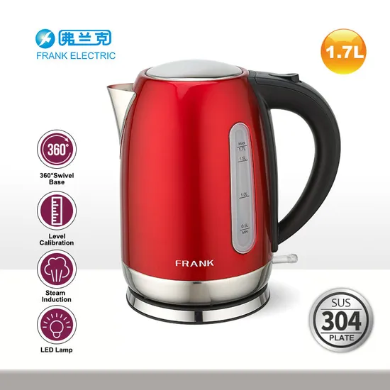 1.7L 304SUS Brush Stainless Steel Electric Water Kettle