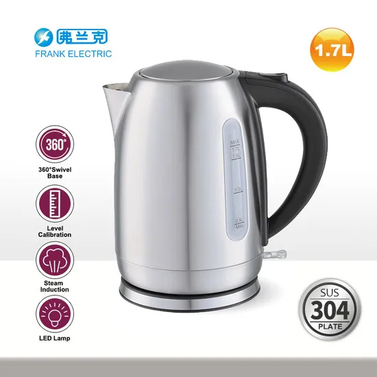 1.7L 304SUS Brush Stainless Steel Electric Water Kettle