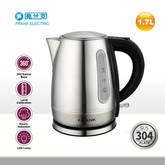 1.7L CE Approved Hotel Home Kitchen China Factory OEM High Quality Electrical Kettle