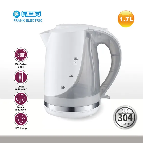 1.7L Double Injection 2200W Home Appliance Electric Kettle