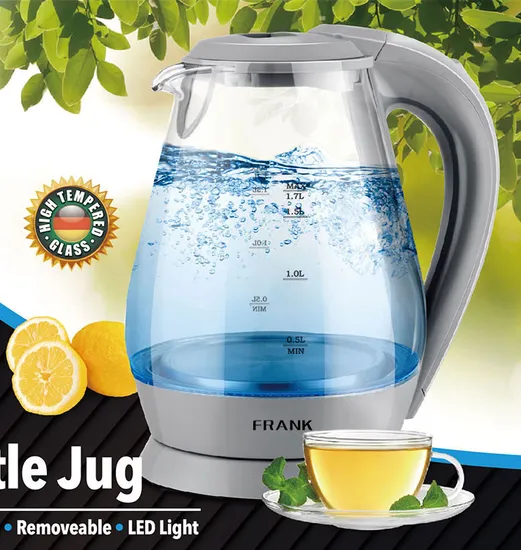 1.7L ETL Certificate Electrical Kettle with Glass Body