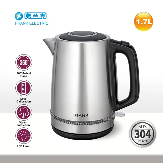 1.7L Electric Water Kettle Stainless Steel Material with Color Coating