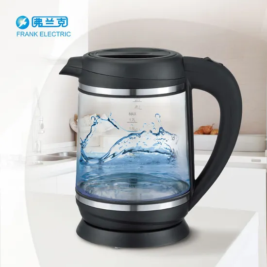 1.7L Electrical Glass Tea Kettle with Tea Infuser