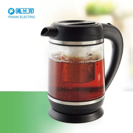 1.7L Electrical Glass Tea Kettle with Tea Infuser