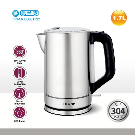 1.7L ODM Hot Sale Wholesale Suite Customized Great Quality Stainless Steel Kettle