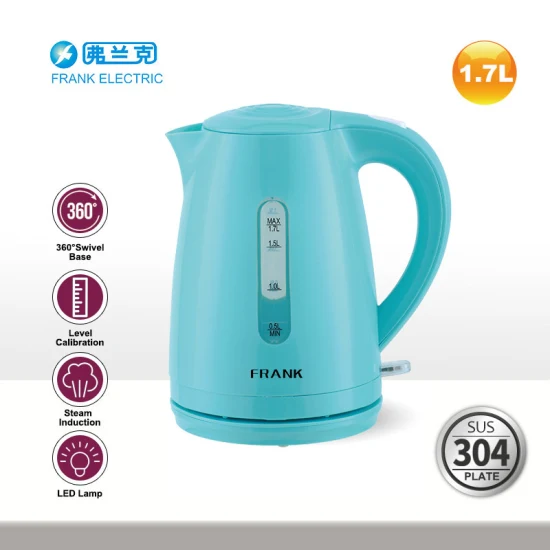 1.7L Plastic Electric Tea Kettle with Transparent Water Window