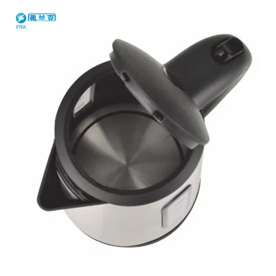 1.7L Plastic Kettle with Stainless Steel Decoration