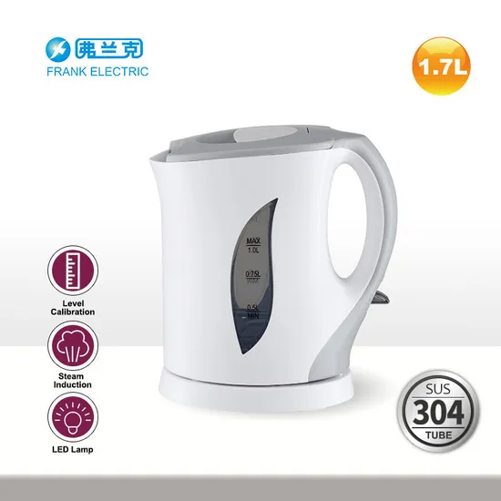 1 Liter Plastic Temperature Control Portable Electric Kettle for Hotel/Household