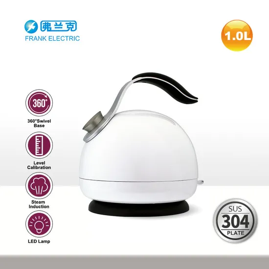 2022 New Design White Coated Electric Kettle 0.8L