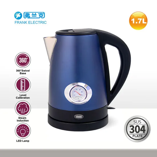 2200W 1.7L Electric Kettle with Thermometer and Color Coating