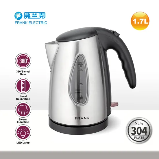 304 Stainless Steel Electric Kettle with Open Handle