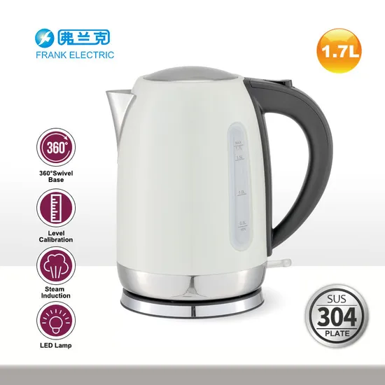 304s/S Color Coating 1.7L 2200W Food Grade Electric Kettle