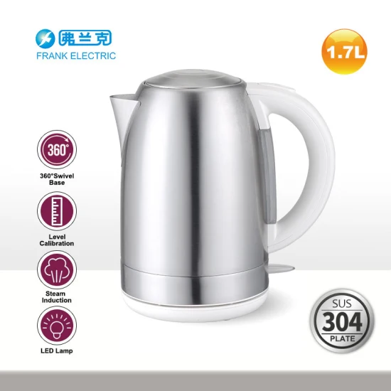 Classic 1.7L 304stainless Steel 2200W Fast Boiling Electric Kettle