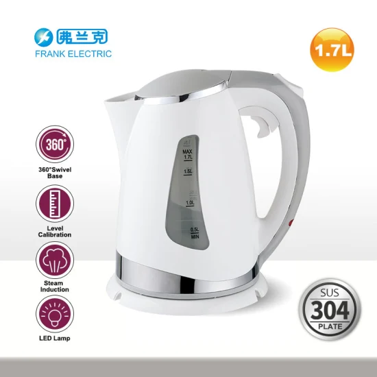 New Design German Standard Plastic 360 Rotation Cordless 1.8L Water Kettle