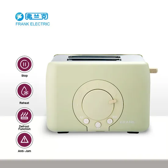 2022 New Model 2 Slice Electric Toaster for Home