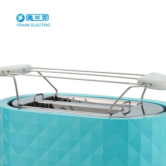 Nice Design 2 Slice Plastic Toaster with 36mm Wide Slot