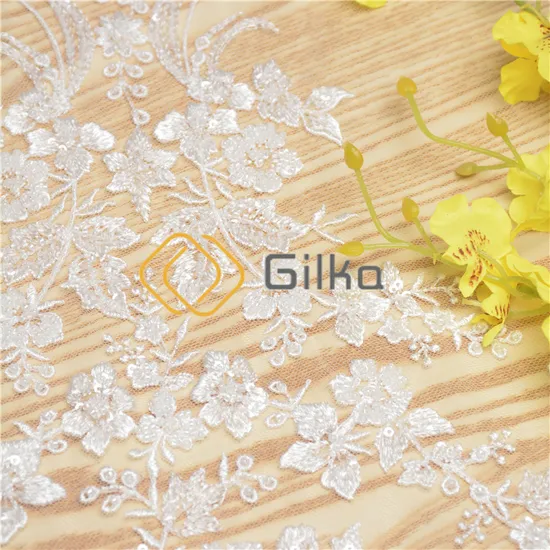 New High-End Listing Dress 60 Rayon Dress Lace Embroidery Lace Fabrics for Wedding Dresses