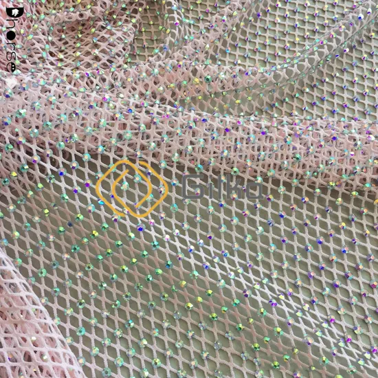 Special Shinny Net Beads Embroidery Lace Fabrics Mesh Tulle for Party Dresses