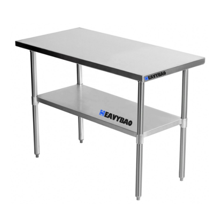 HEAVYBAO Catering Equipment Stainless Steel Galvanized Kitchen Work table Working Bench For Kitchen Using