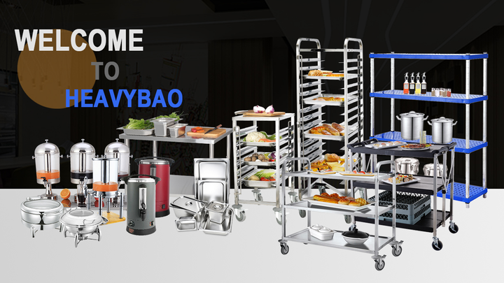 HEAVYBAO High Quality Knocked-down Stainless Steel Food Preparation Work Table For Hotel Kitchen