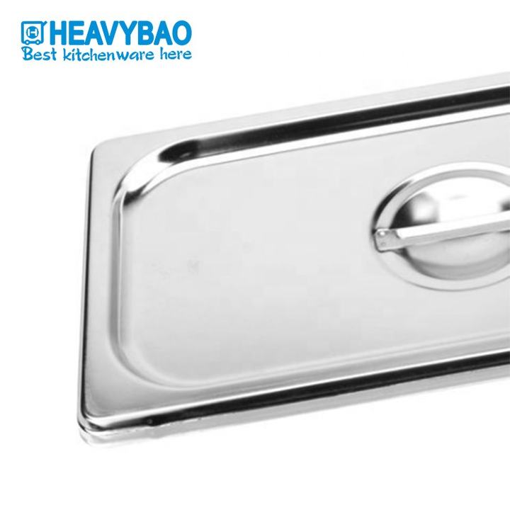 Heavybao 201 Stainless Steel Anti Jam GN Pans Cover Food Container Large Order Wholesale Export